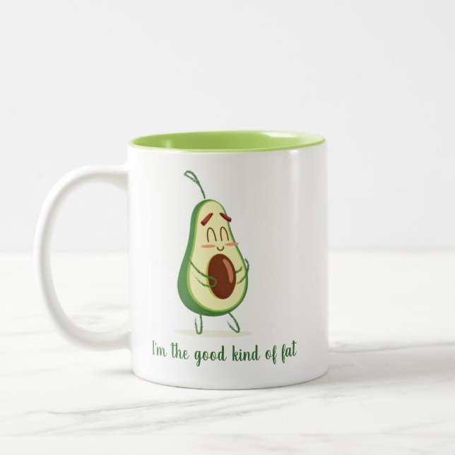 Mor Funny Avocado förväntas Två-Tonad Mugg (Vänster)