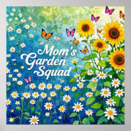 Mor Garden Squad Flowers Poster