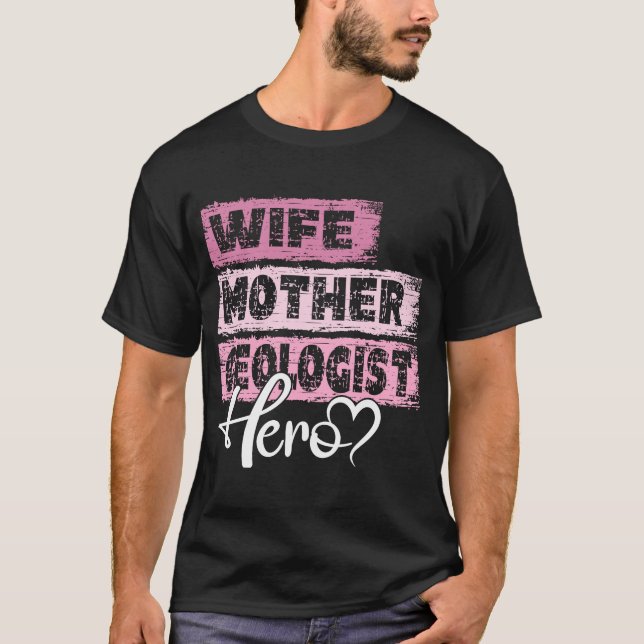Mor Geolog, hjälten i mamma T Shirt (Framsida)