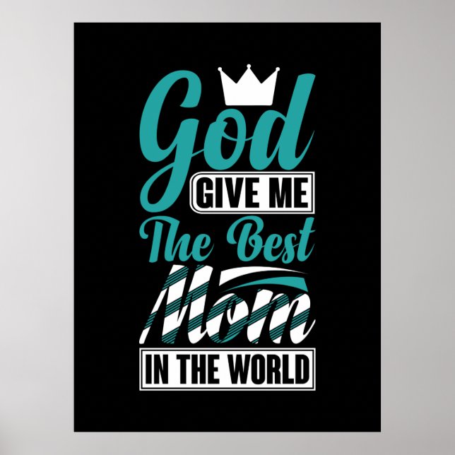 Mor ger henne Ge mig bästa Mamma Poster (Framsidan)