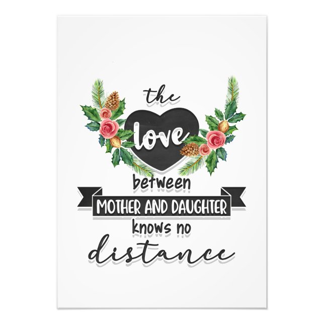 Mor ger Kärlek mellan Mor och dotter Fototryck (Framsidan)