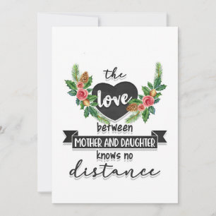 Mor ger Kärlek mellan Mor och dotter Tack Kort