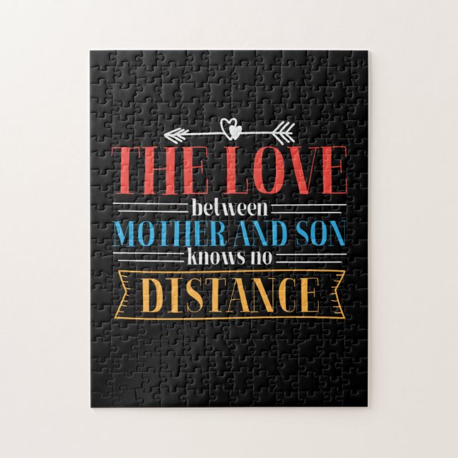 Mor ger Kärlek mellan Mor och son Pussel (Vertikal)