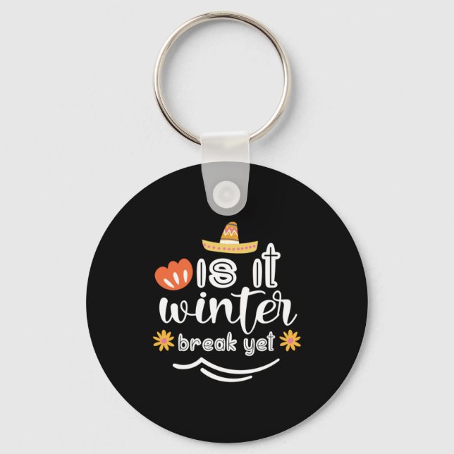 Mor Gift är det Vinter Nyckelring (Framsida)