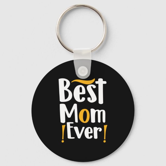 Mor Gift Best Mamma någonsin Nyckelring (Framsida)