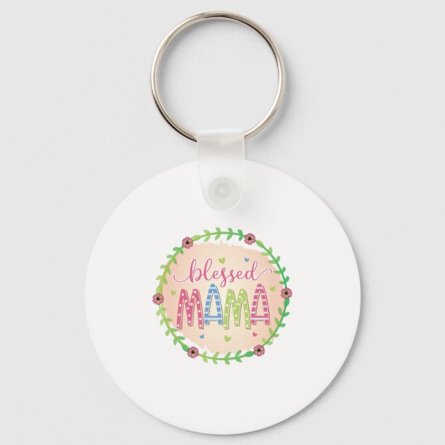 Mor Gift Blsed Mor Nyckelring (Framsida)