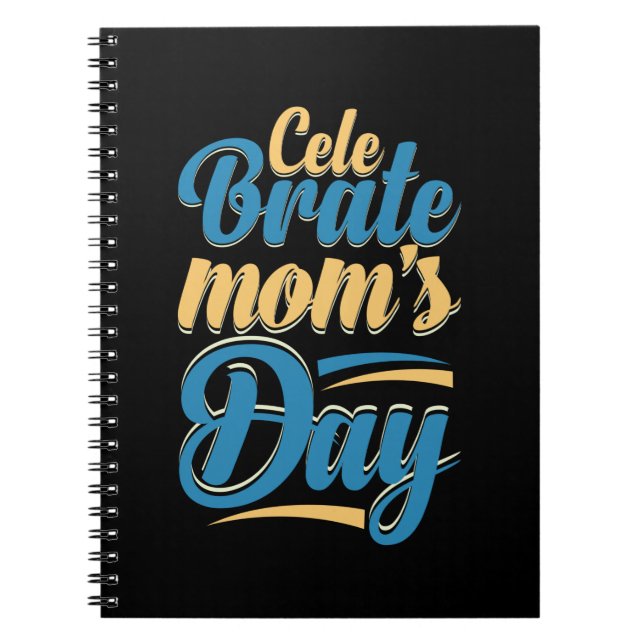 Mor Gift Celebrate Mor Day Anteckningsbok (Framsidan)