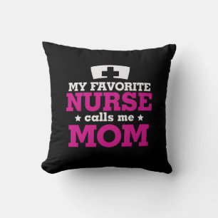 Mor Gift Favorite Nurse kallar mig Mamma Kudde