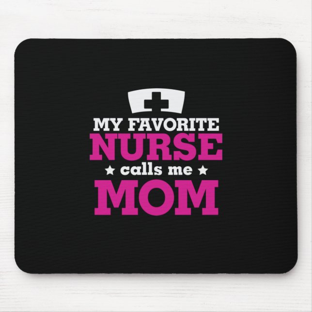 Mor Gift Favorite Nurse kallar mig Mamma Musmatta (Framsidan)
