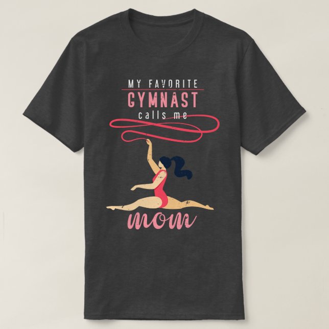 Mor Gift Gymnast Idrottsman Gymnastics T Shirt (Design framsida)