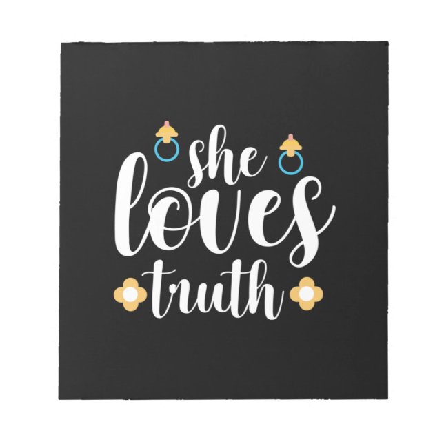 Mor Gift Hon Kärlek Truth Anteckningsblock (Framsida)