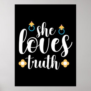 Mor Gift Hon Kärlek Truth Poster