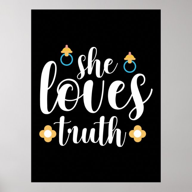 Mor Gift Hon Kärlek Truth Poster (Framsidan)