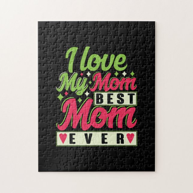 Mor Gift I Kärlek My Mamma Pussel (Vertikal)