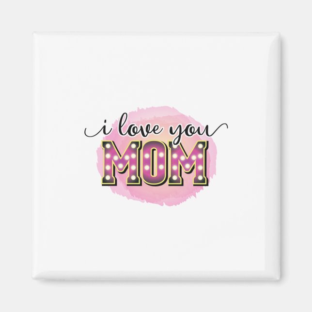 Mor Gift I Kärlek You Mamma Magnet (Framsidan)