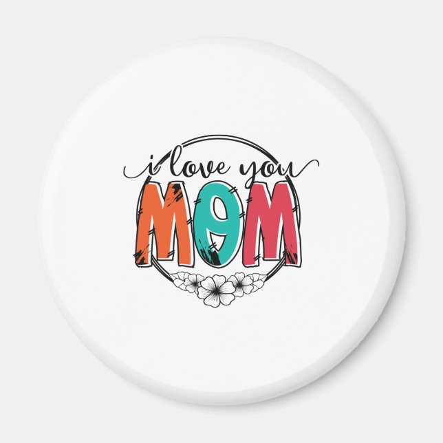 Mor Gift I Kärlek You Mor Magnet (Framsidan)