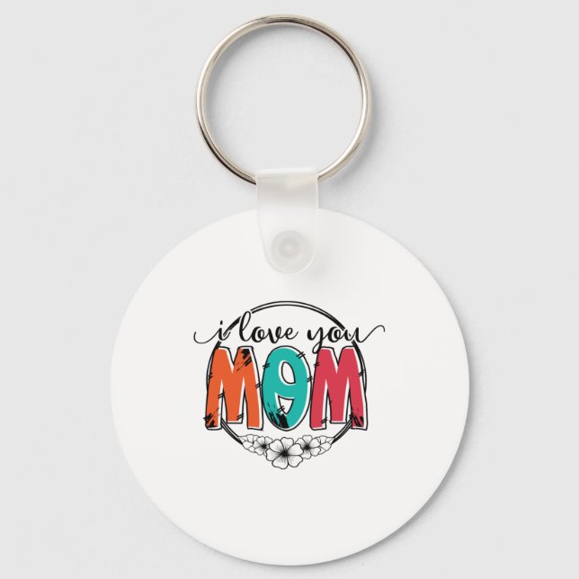 Mor Gift I Kärlek You Mor Nyckelring (Framsida)
