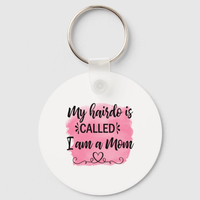 Mor Gift jag är Mamma Nyckelring (Framsida)