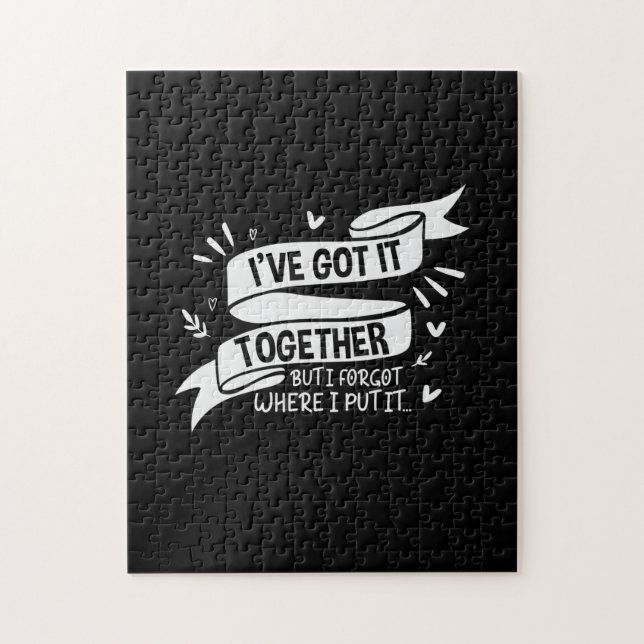 Mor Gift jag har Har tillsammans Pussel (Vertikal)