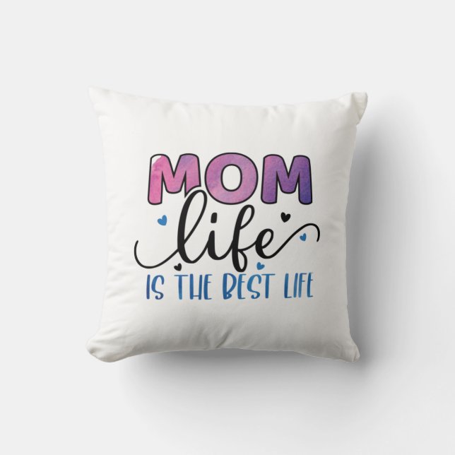 Mor Gift Mamma är det bästa livet Kudde (Framsida)