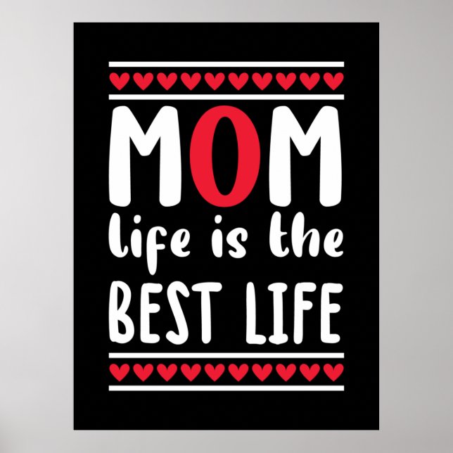Mor Gift Mamma är det bästa livet Poster (Framsidan)