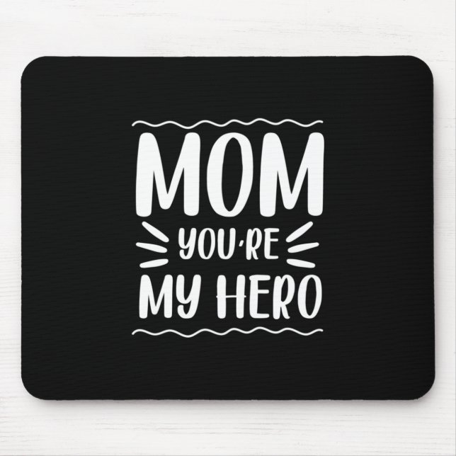 Mor Gift Mamma du är min Hero Musmatta (Framsidan)