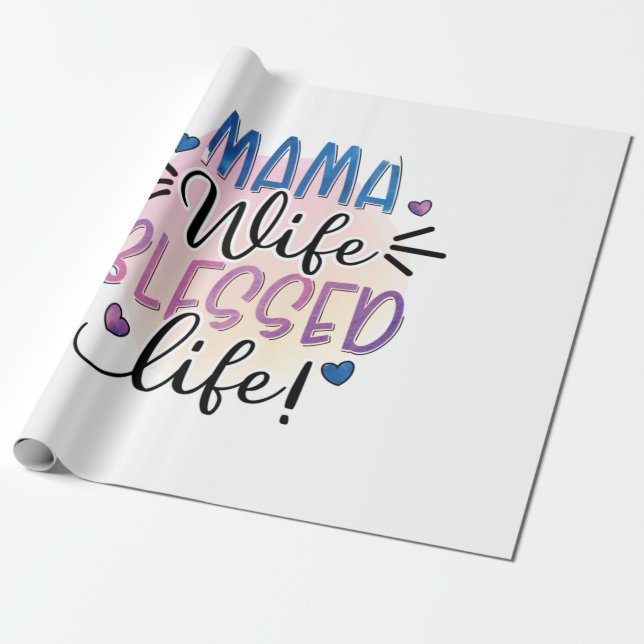 Mor Gift Mamma Maka Blankt liv Presentpapper (Utrullad)