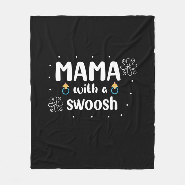 Mor Gift Mamma med svepande Fleecefilt (Framsidan)