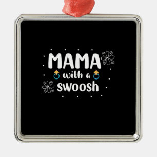 Mor Gift Mamma med svepande Julgransprydnad Metall