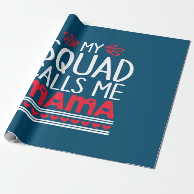 Mor Gift mitt torget kallar mig Mamma Presentpapper (Utrullad)