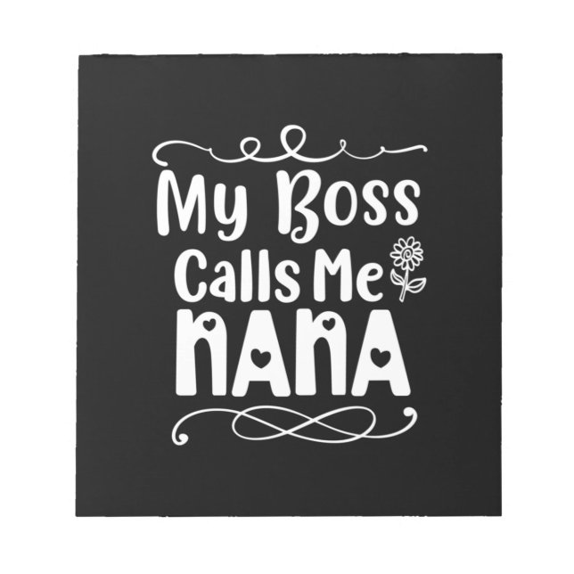 Mor Gift My Chef kallar mig Nana Anteckningsblock (Framsida)
