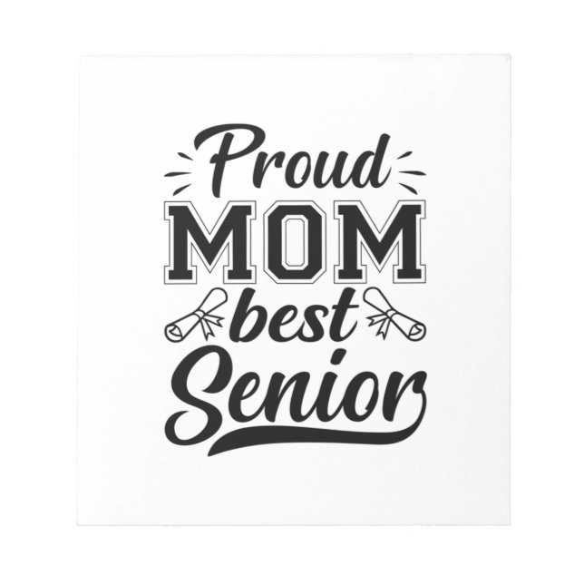 Mor Gift Proud Mamma Best Senior Anteckningsblock (Framsida)