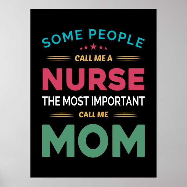 Mor Gift.. Vissa kallar mig Nurse Mamma Poster (Framsidan)