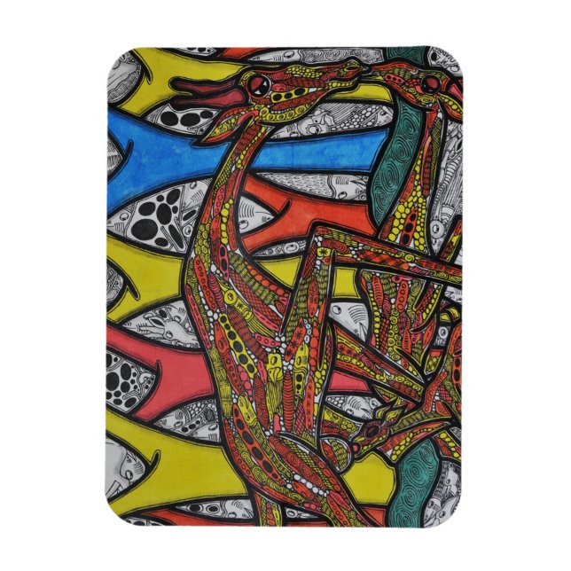 Mor Giraffe Magnet (Vertikal)