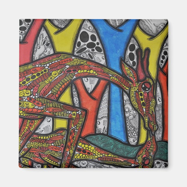 Mor Giraffe Magnet (Framsidan)