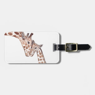 Mor giraffe med baby bagagebricka