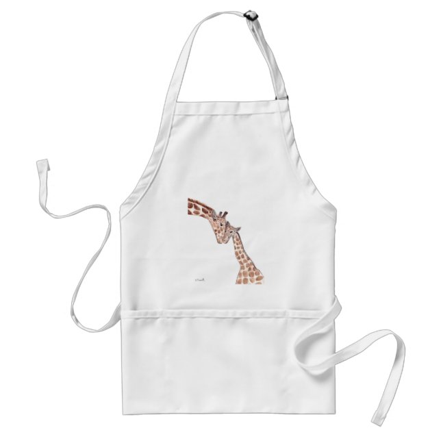 Mor giraffe med baby förkläde (Framsidan)