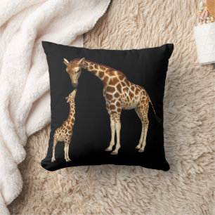 Mor Giraffe och Baby Giraffe Kudde
