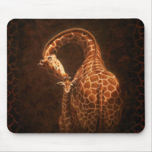 Mor Giraffe och Baby Musmatta