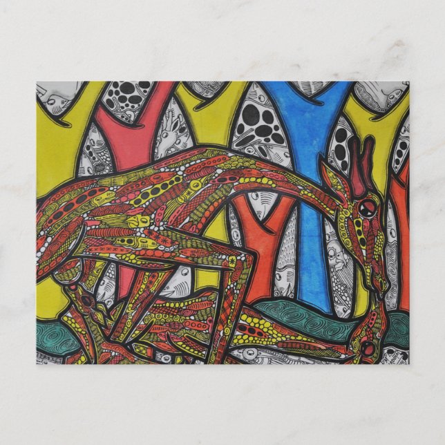 Mor Giraffe Vykort (Framsida)