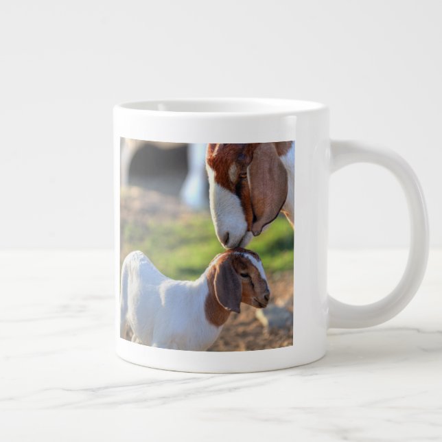 Mor Goat & Baby Jumbo Mugg (Höger)