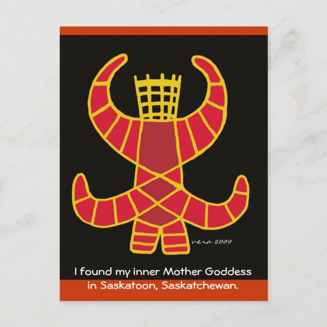 Mor Goddess Berehynia av Vera Trembach Vykort (Framsida)