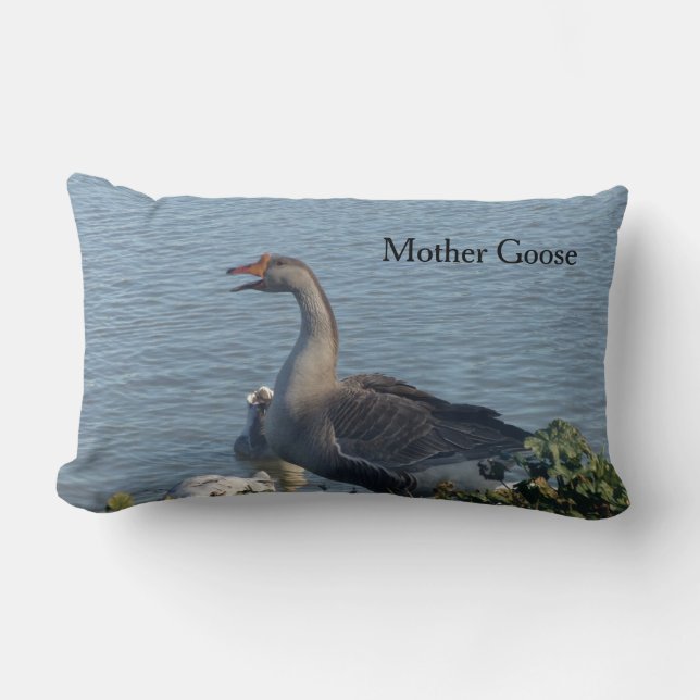 Mor Goose är på jobbet, Baby Pillow för Nurser Lumbarkudde (Framsida)