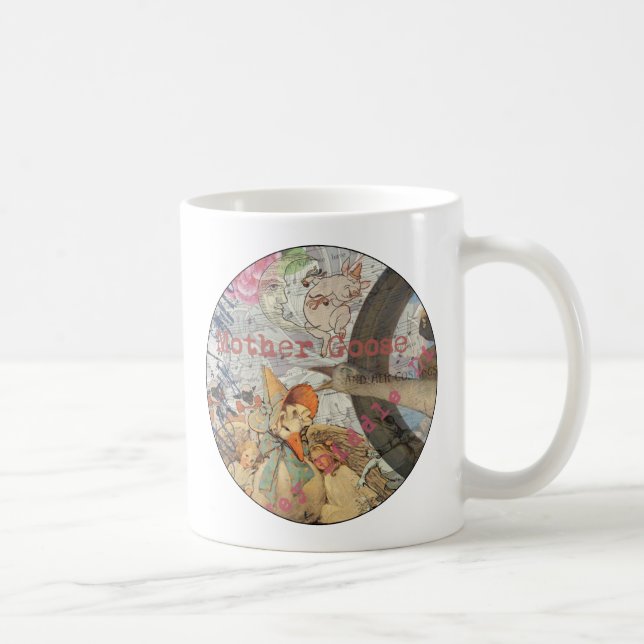 Mor Goose Nursery Rhyme Fairy Tale Kaffemugg (Höger)