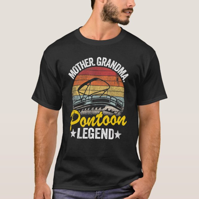 Mor Grandma Pontoon Legend Sjö Life Women Pont T Shirt (Framsida)