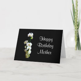 Mor Grattis på födelsedagen White Orchids Kort