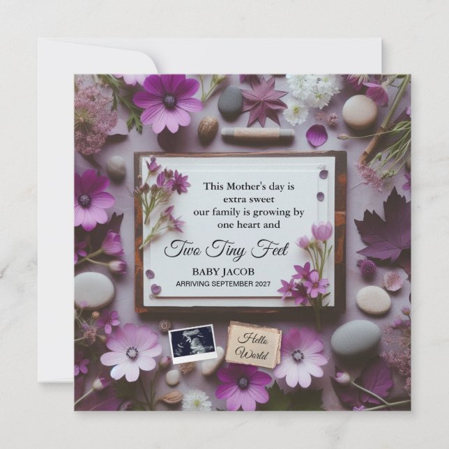 Mor Gravid-dag Meddelande om mormor (Framsida)