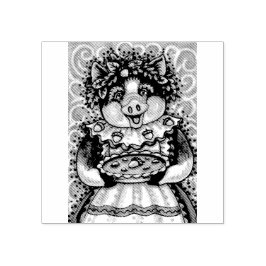 MOR GRIS ACORN PAJ RUBBER FRIMÄRKE STÄMPEL