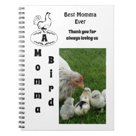 Mor Hen Best Momma Foto Namn Anteckningsbok