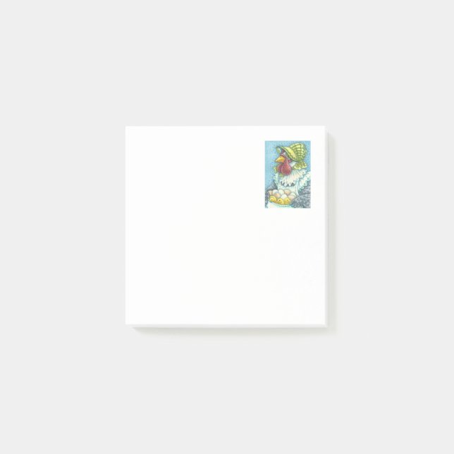 Mor Hen, CHICKEN FARMER Post-it® Notes Post-it Block (Framsida)